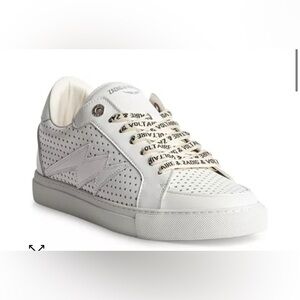 Zadig & Voltaire Perforated White Sneakers